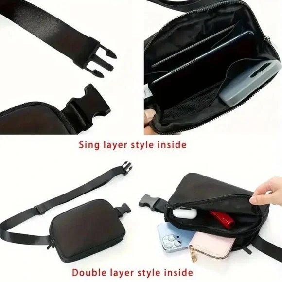 NEW|Women’s Lightweight Nylon Adjustable Belt Bag Travel,Running, Errands - Picture 7 of 8